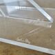 Contemporary sculpture, signed, in plexiglass and lucite, 1980s