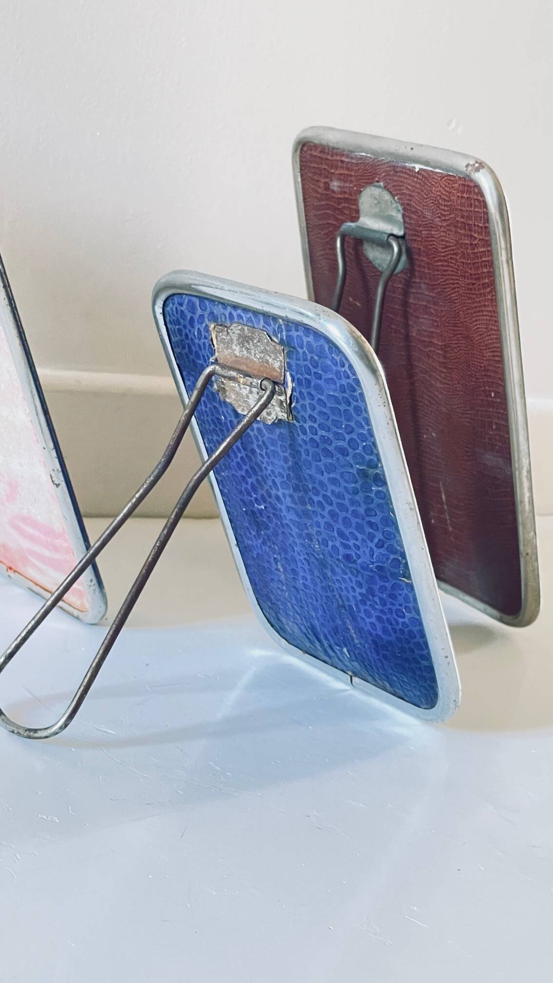 Collection de 3 miroirs barbier vintage