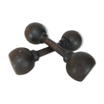 Pair of dumbbells 8.5 kg vintage