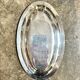 Silver-plated metal dish