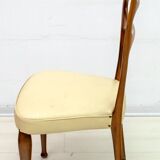 Six Vittorio Dassi Mid-Century Modern Italian Mahogany Dining Chairs, 1950s