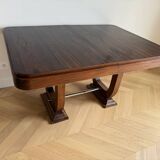 Art Deco table, lyre base, 1930s