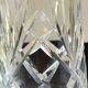 Crystal soliflore vase. Crisscross/leafy patterns. High 24 cm