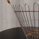 Metal and wood harvest basket