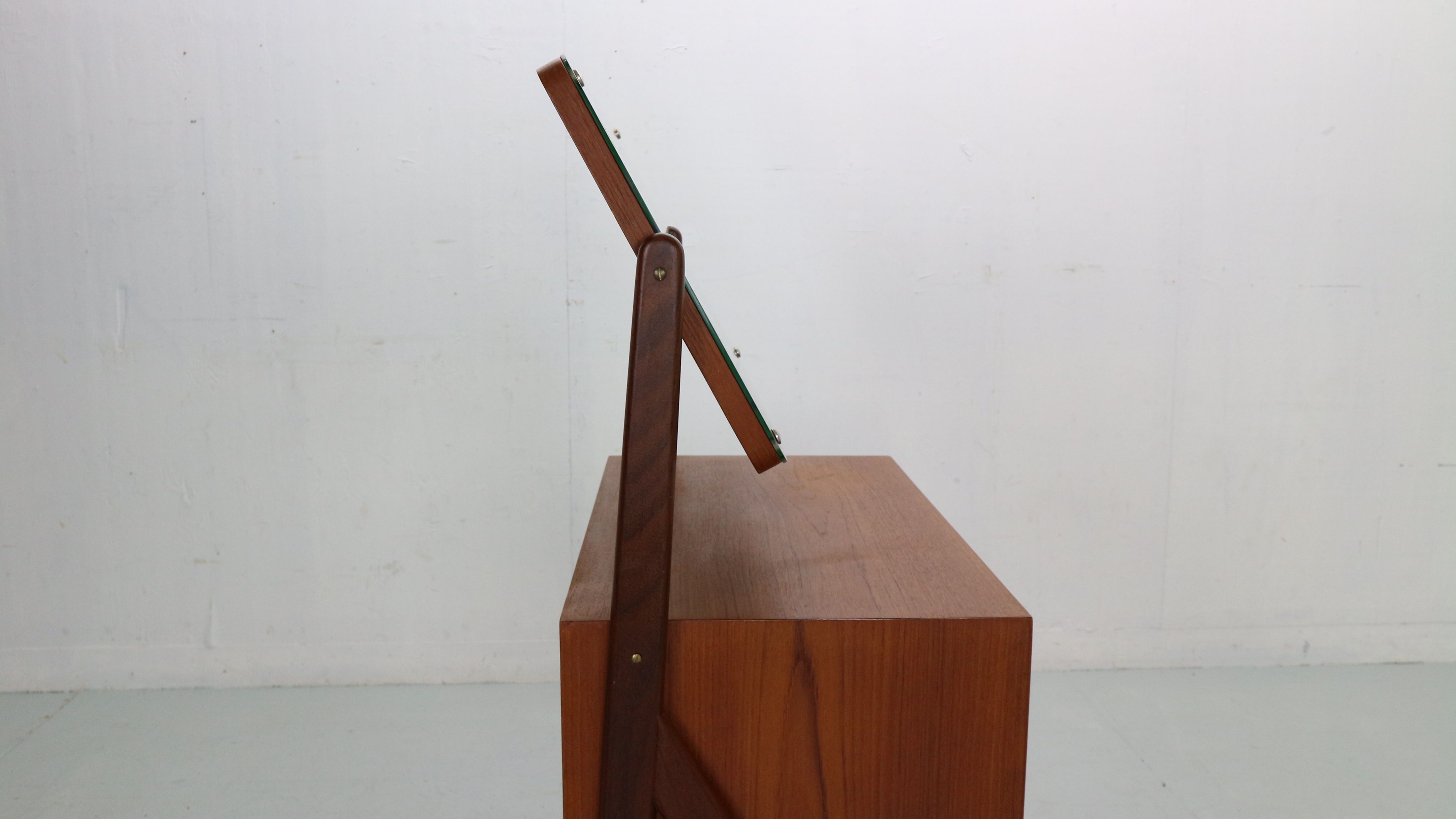 Mid-Century Danish Dressing Table in Teak by by AG Spejl Kobberbeskyttet, 1960s