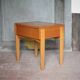 Table de nuit bois vintage, table de chevet, bout de canapé, moderniste