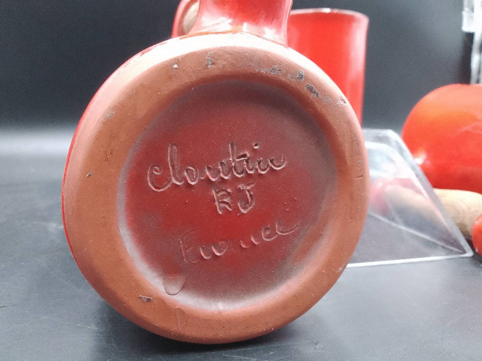Brother Cloutier Robert Jean ceramic mug 50 60 Jouve Rivière Paul Chambost