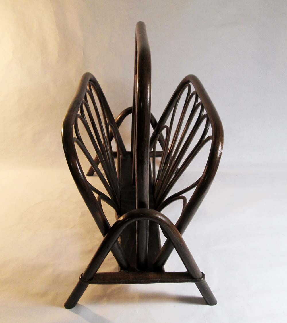 Rattan magazine holder