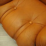 Set of orange armchairs, Space Age design, 1960s, production: Italy