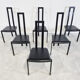 Chaises de salle à manger vintage postmodernes, années 1980
