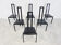Chaises de salle à manger vintage postmodernes, années 1980