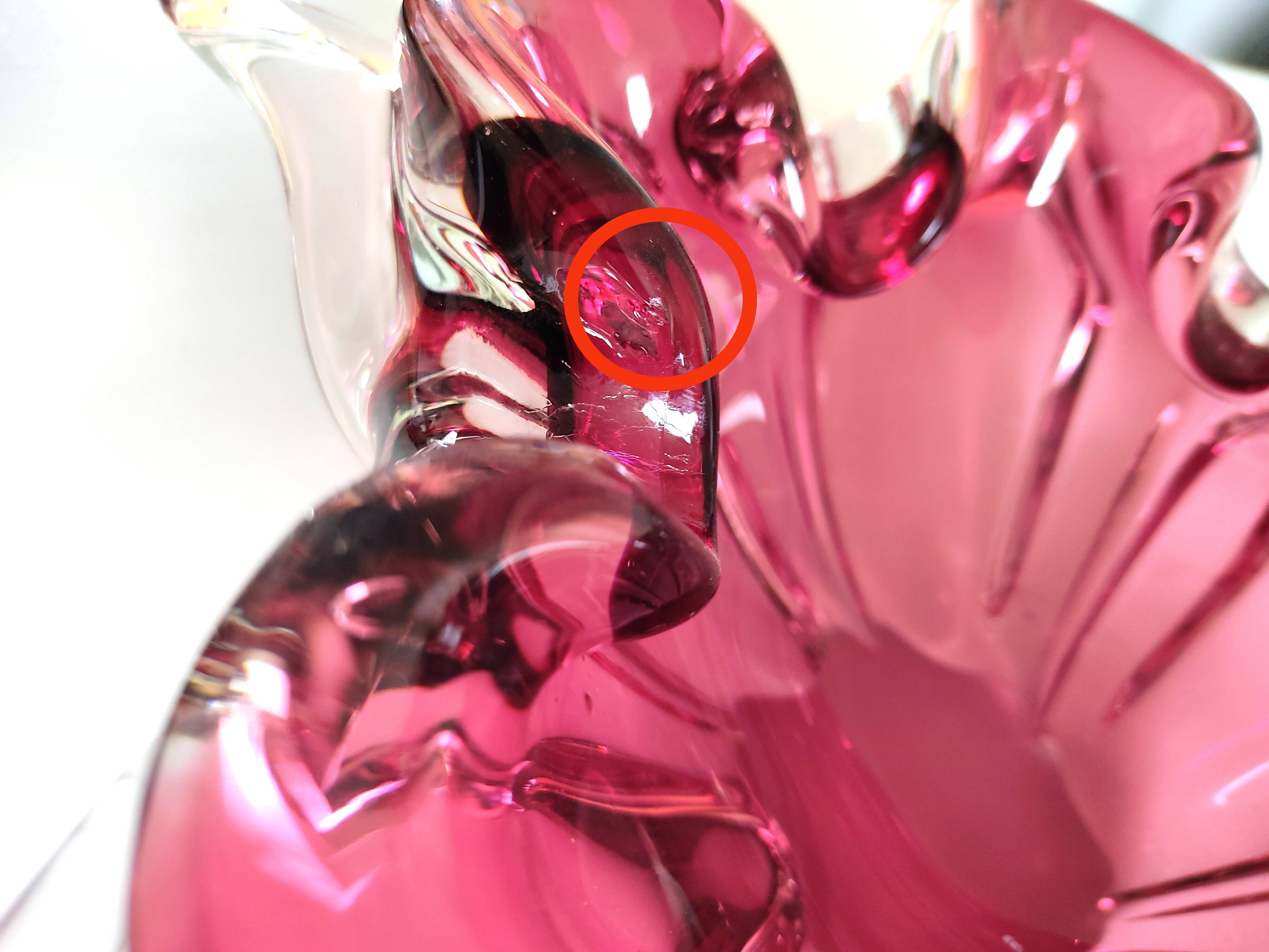 Murano glass empty pocket cup