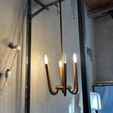 Rare Art Deco copper pendant light by Guglielmo Ulrich