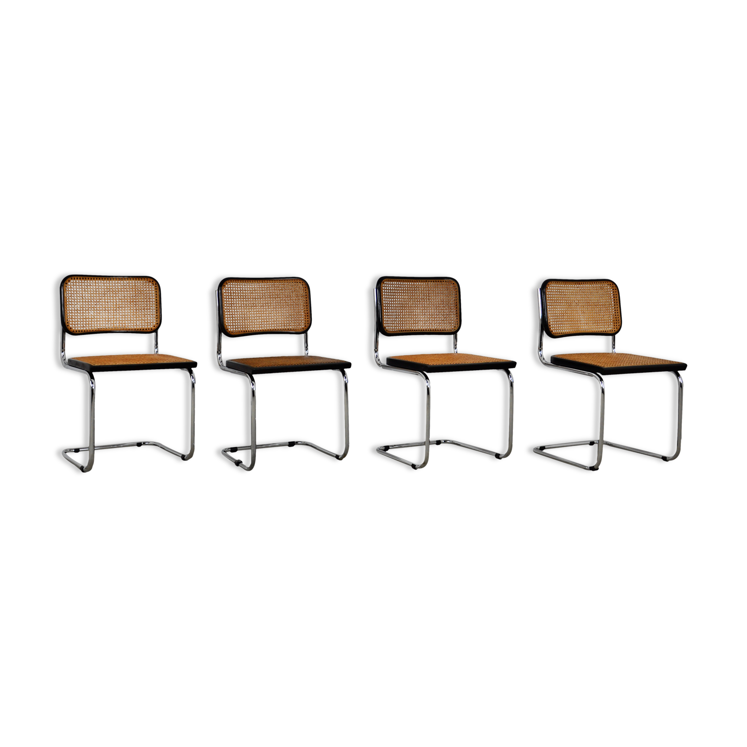 Set of 4 dinning chairs B32 by Marcel Breuer