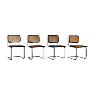 Set of 4 dinning chairs B32 by Marcel Breuer