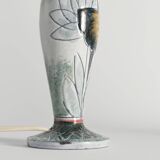 Scandinavian Modern Ceramic Butterfly Motif Table Lamp by Tilgmans, Sweden 1960