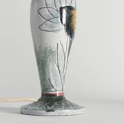 Scandinavian Modern Ceramic Butterfly Motif Table Lamp by Tilgmans, Sweden 1960