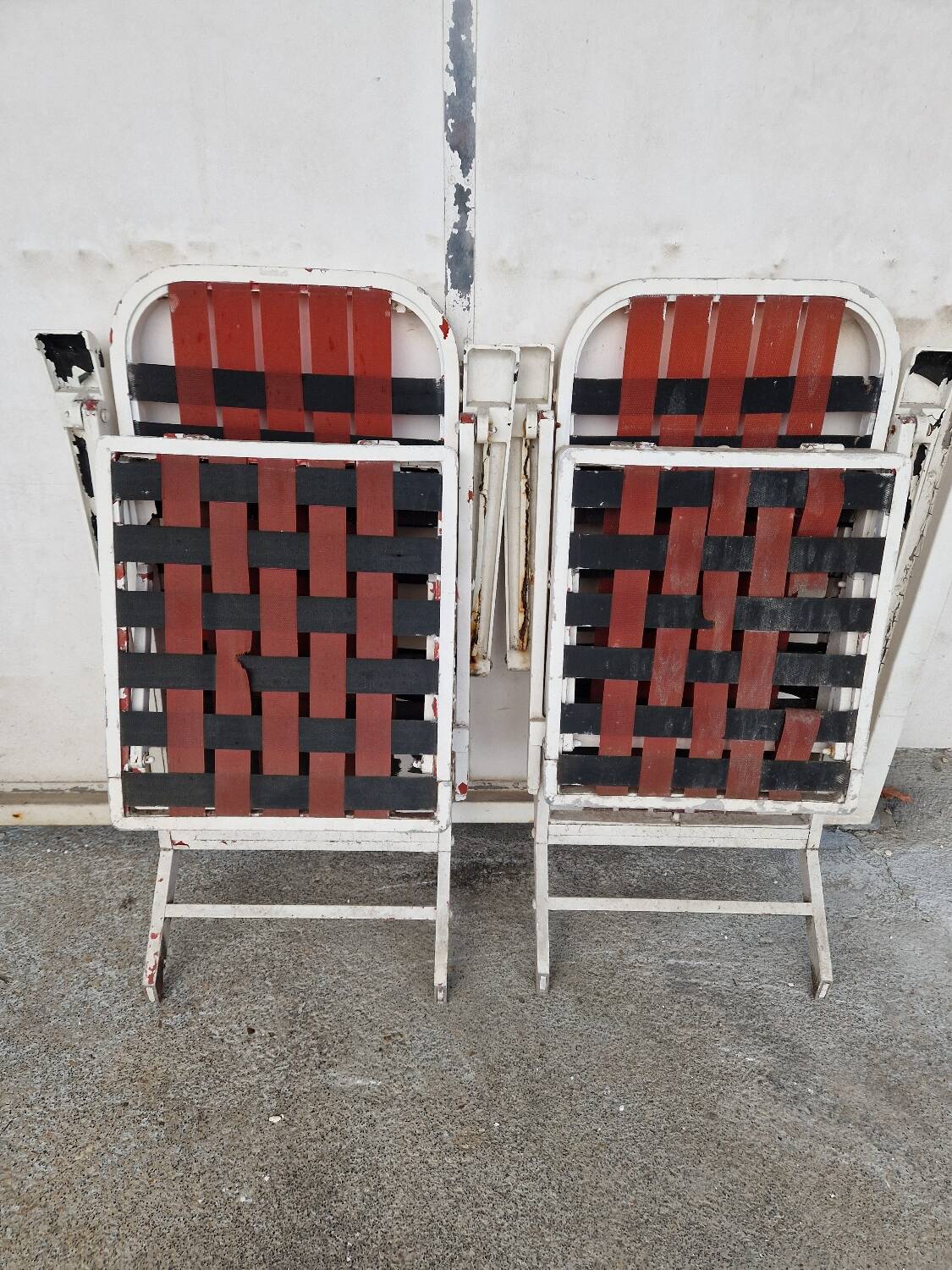 Two Deck Chairs From The Liner France