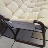 Tubular two-seater bench from the 1970s.