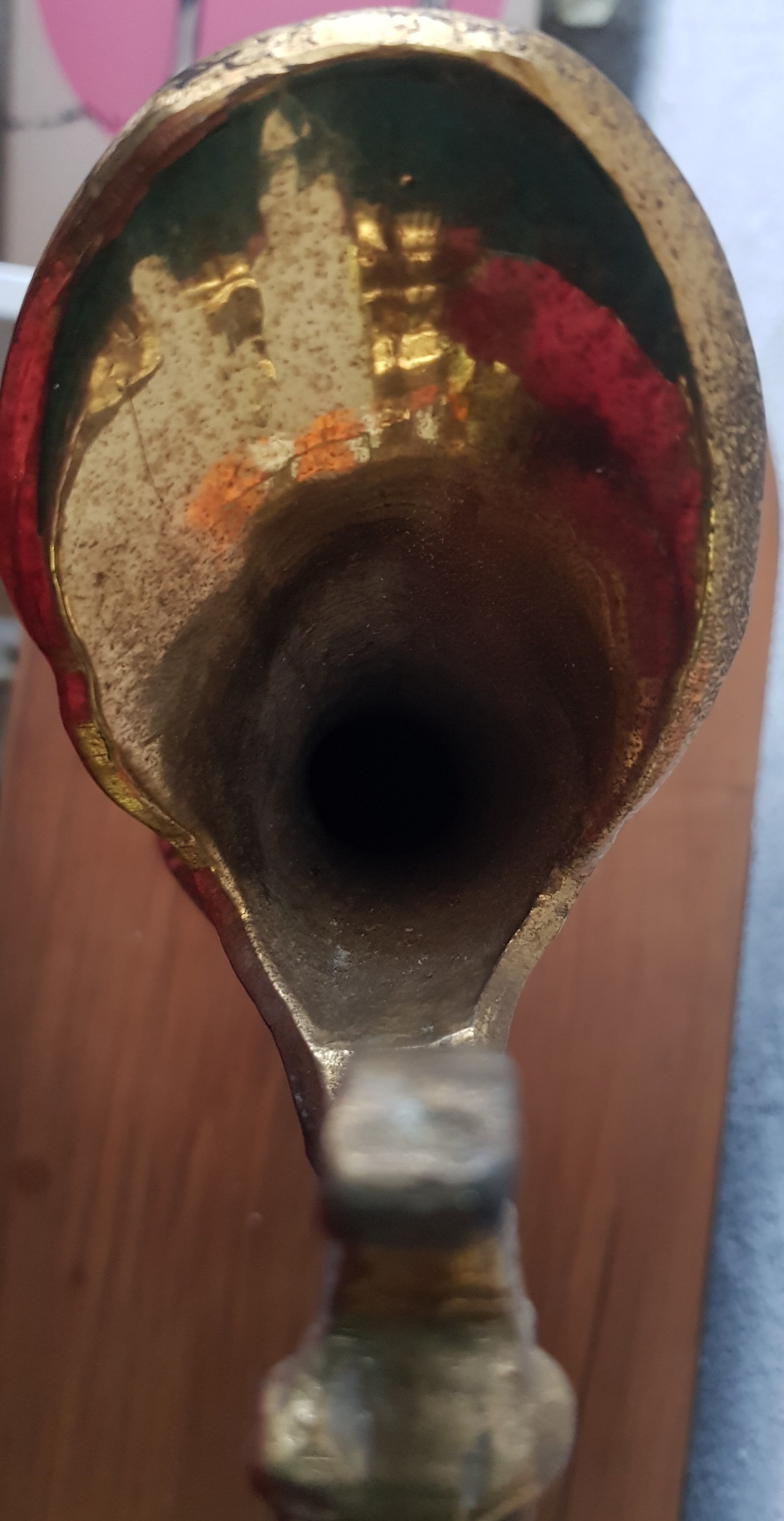 Large golden patina ewer