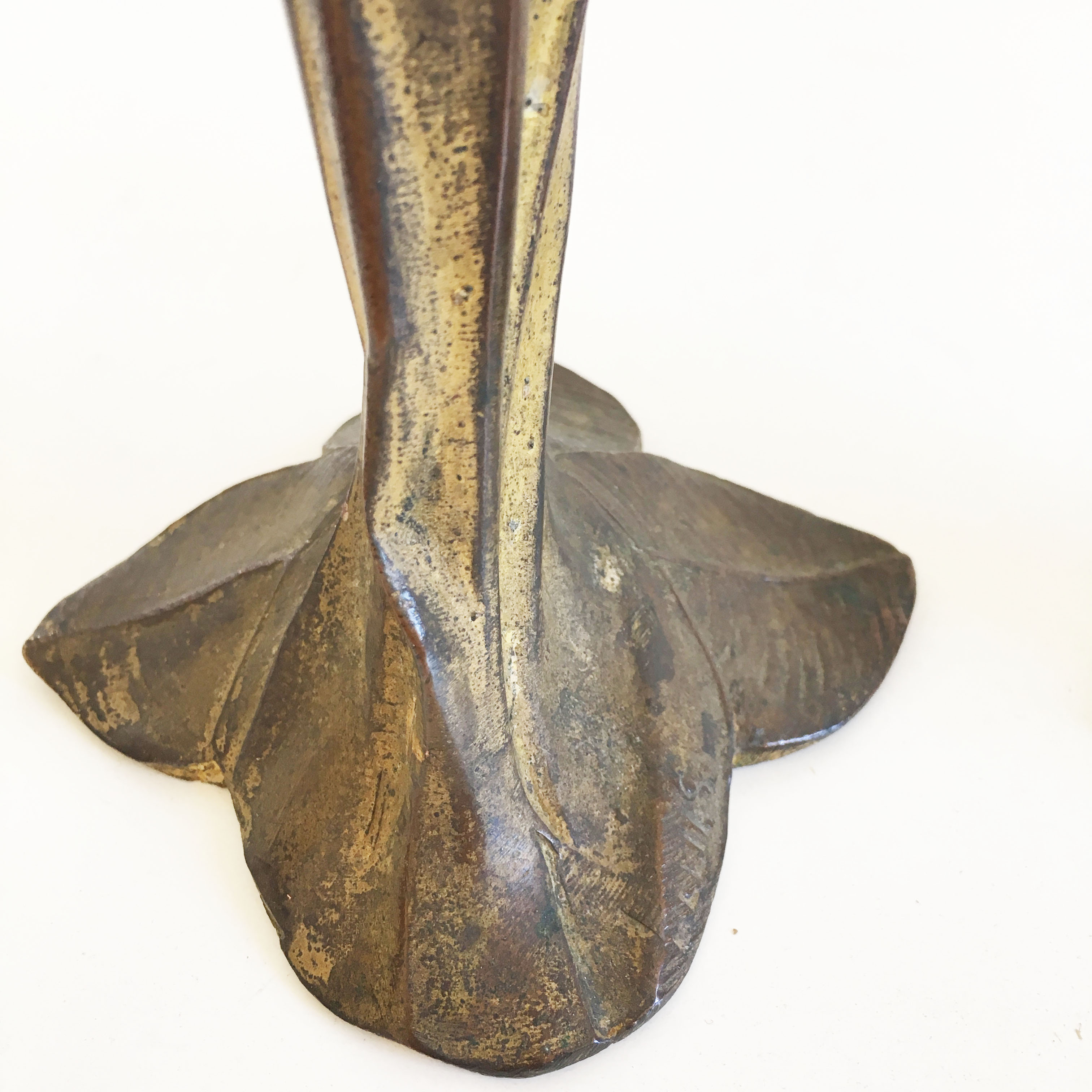 Pair of antique Mermaid candlesticks Art Nouveau