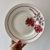 Set of 3 vintage iron clay dishes model 4205 from Saint Amand