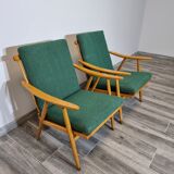2 armchairs boomerang model by Ton