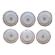 1 set of 6 art-deco dessert plates in Limoges porcelain
