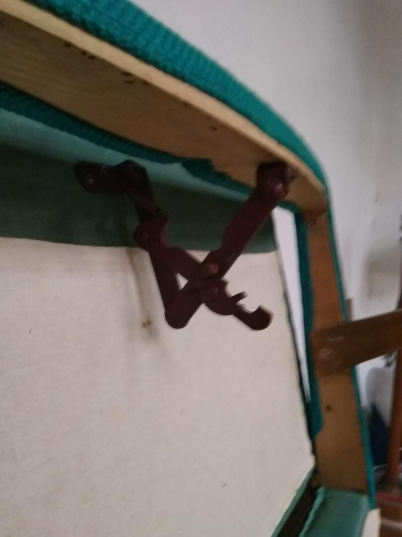 Sofa turquoise daybed, 1960