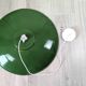Large green industrial workshop pendant light 50 cm, ceramic socket