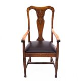 Fauteuil en chêne, Europe occidentale, début du XXe siècle.