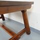 Brutalist rectangular dining table by Georges Robert in pine wood.