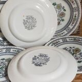 Six English porcelain dessert plates WOOD & SONS Dorset service