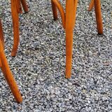 Set of 6 old bistro chairs