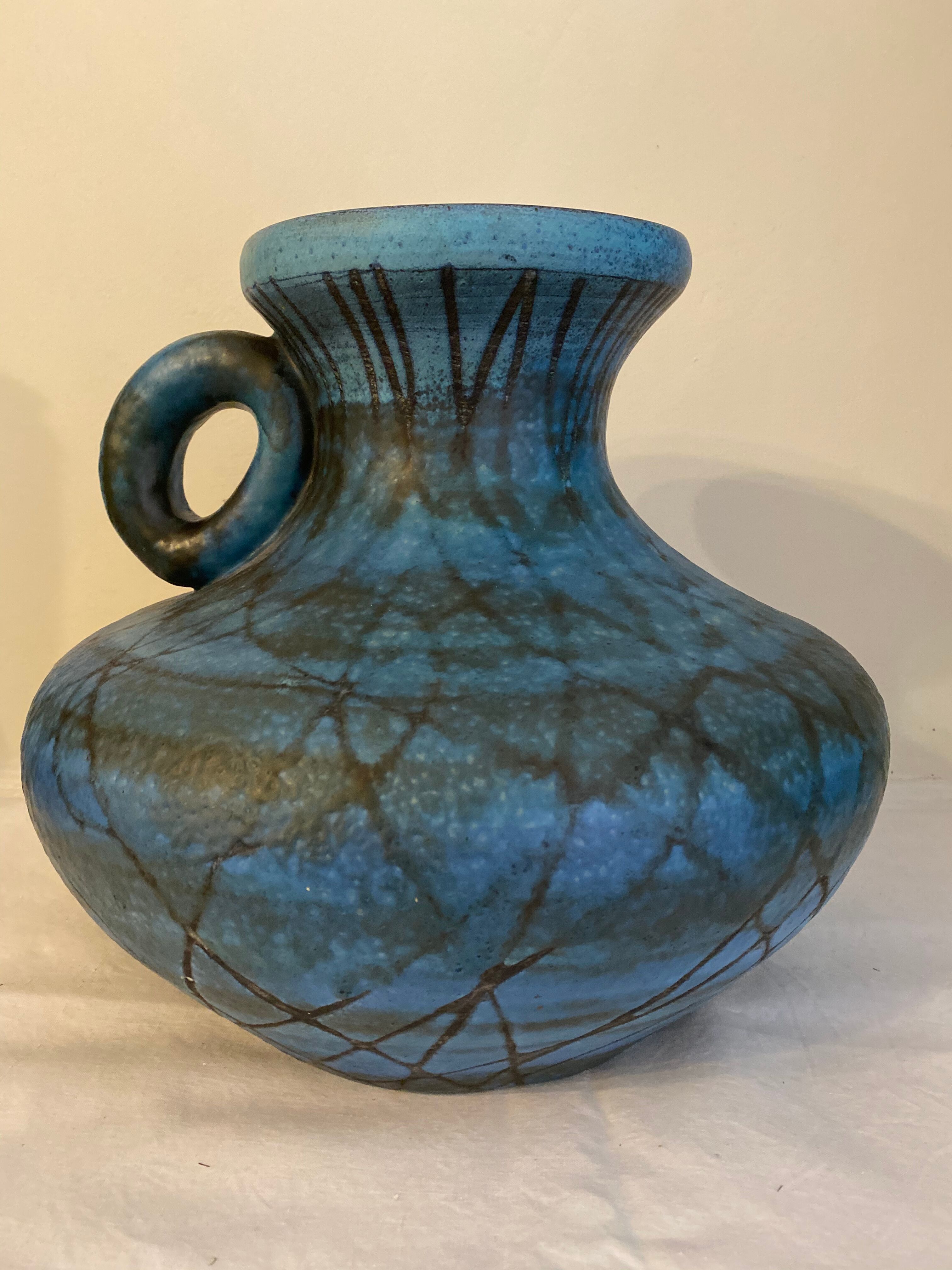 Ceramic vase Jean Lespinasse Vallauris 1960