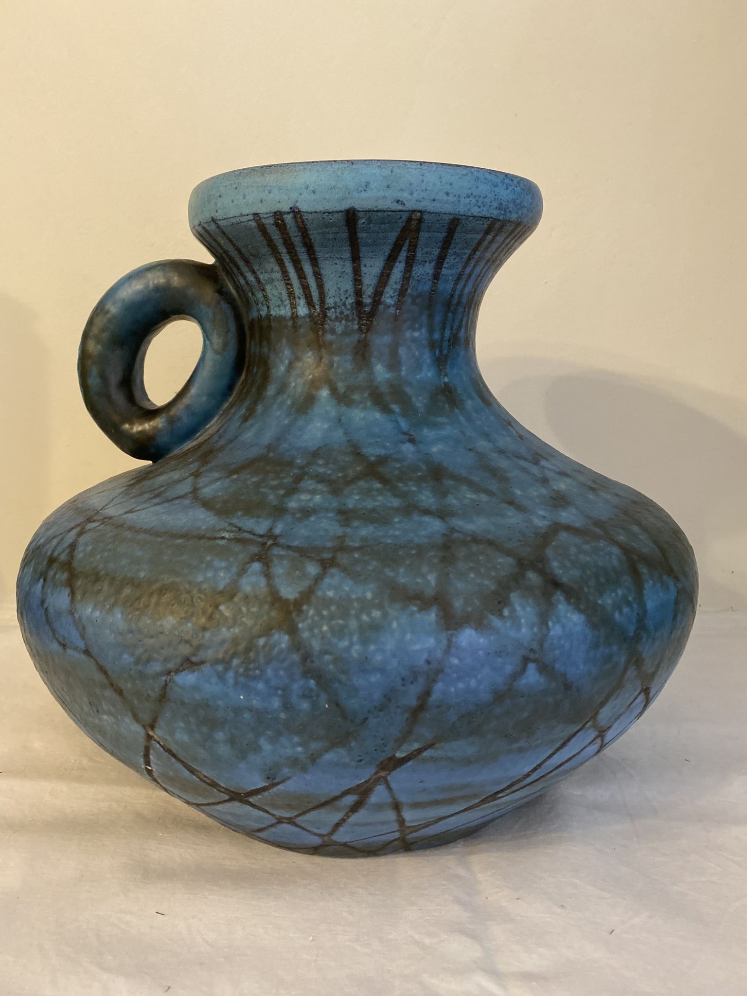 Vase en céramique Jean de Lespinasse Vallauris 1960