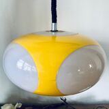 Vintage Yellow Plastic Ufo Ceiling Lamp by Luigi Colani for Massiv, Belgium, 1970s