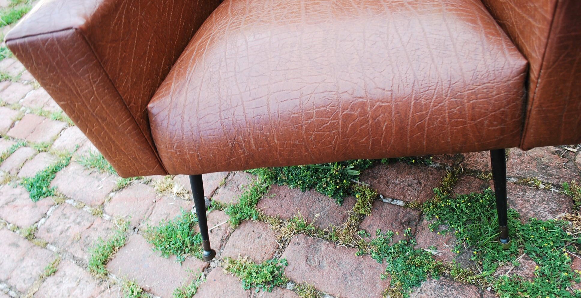Sofa and two vintage armchairs