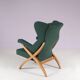 1980s Fiorenza high back easy chair by Franco Albini for Arflex Italy