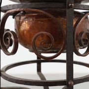 Art Nouveau planter in metal and copper, France ca. 1905