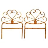 Vintage bamboo bed frames, Italy 1970 's