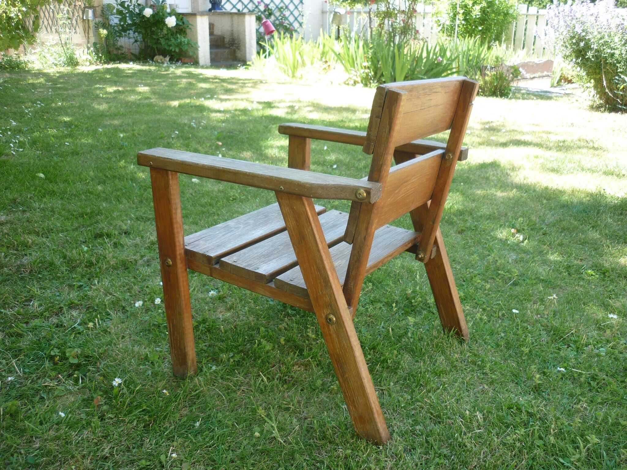 Fauteuil enfant bois massif
