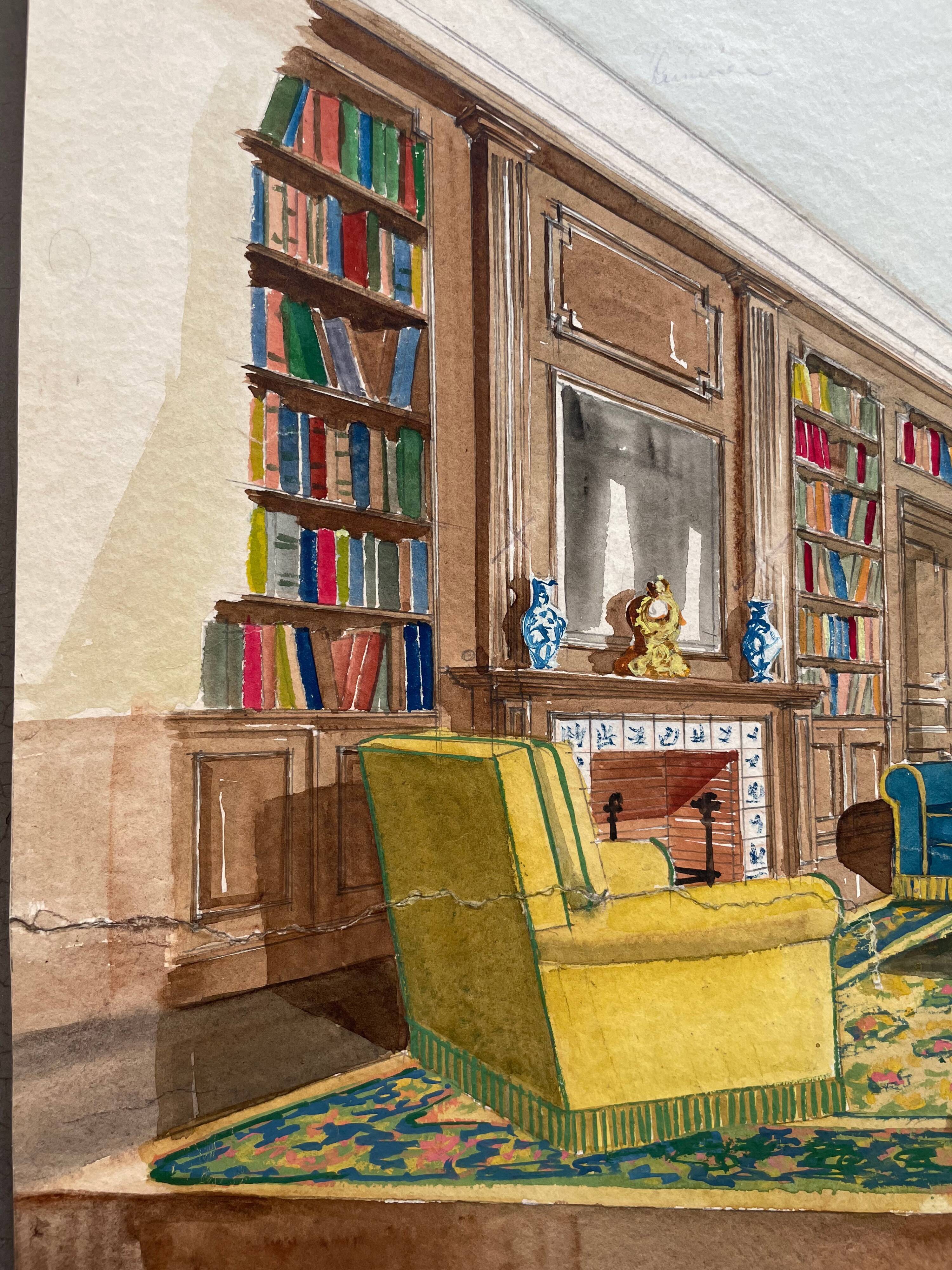 Decorative art painting interior architecture nineteenth century