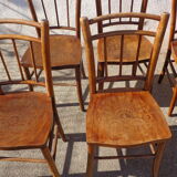 Lot of 9 chairs bistro Luterma