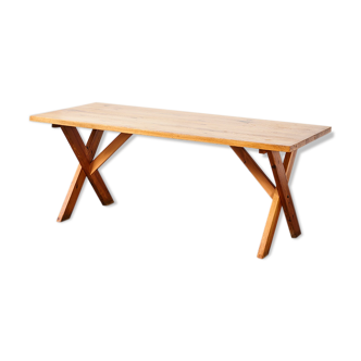 Pine dining table 1970s