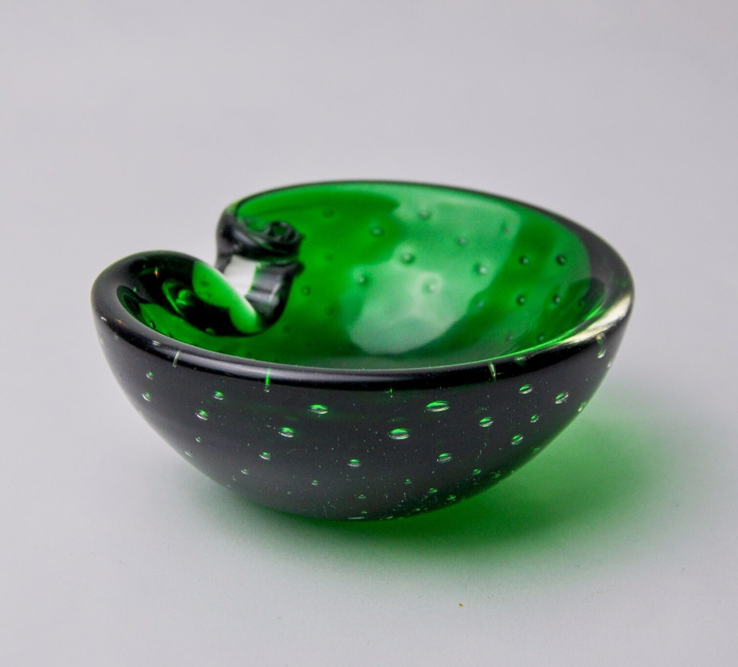 Ashtray sommerso cactus by seguso, Murano glass, Italy, 1970