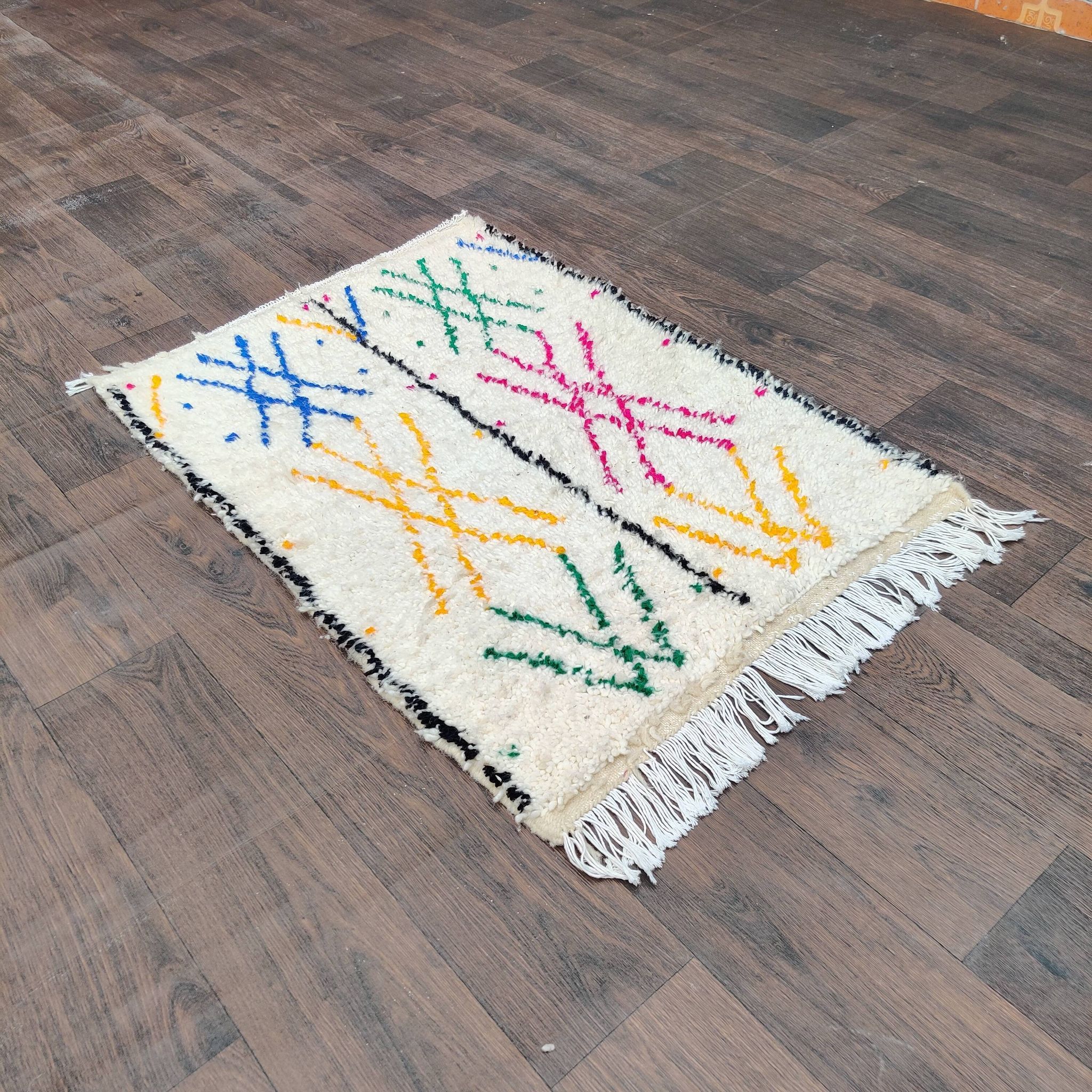 Colourful Moroccan rug 70x105 cm