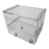 Rolling table by David Lange for Les invisibles du Marais 1970s