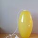 70s lemon yellow glass pendant light
