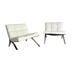 Paire de fauteuils skool - roche bobois